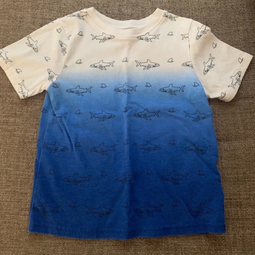 4T Garanimals Blue and White T-shirt